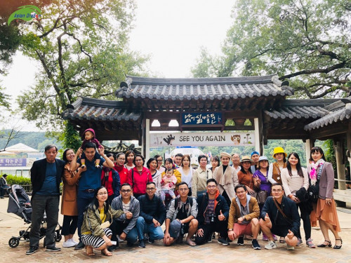 Hình ảnh đoàn Hàn Quốc khởi hành 10-10-2019